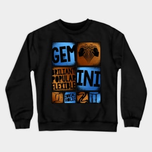 Zodiac GEMINI Graffiti Box Series Crewneck Sweatshirt